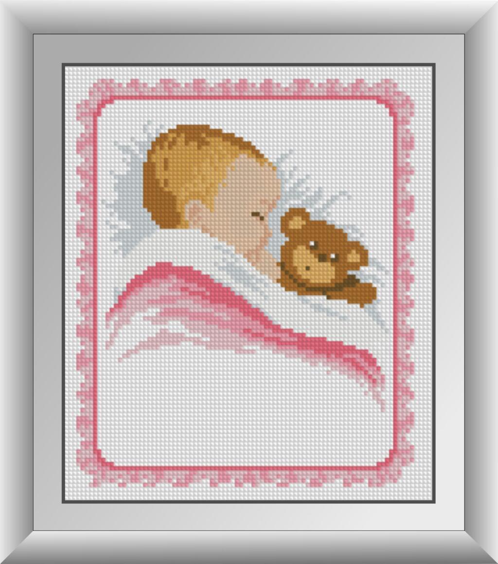Алмазная мозаика Dream Art Метрика для девочки 22x26 см (DA.30387)