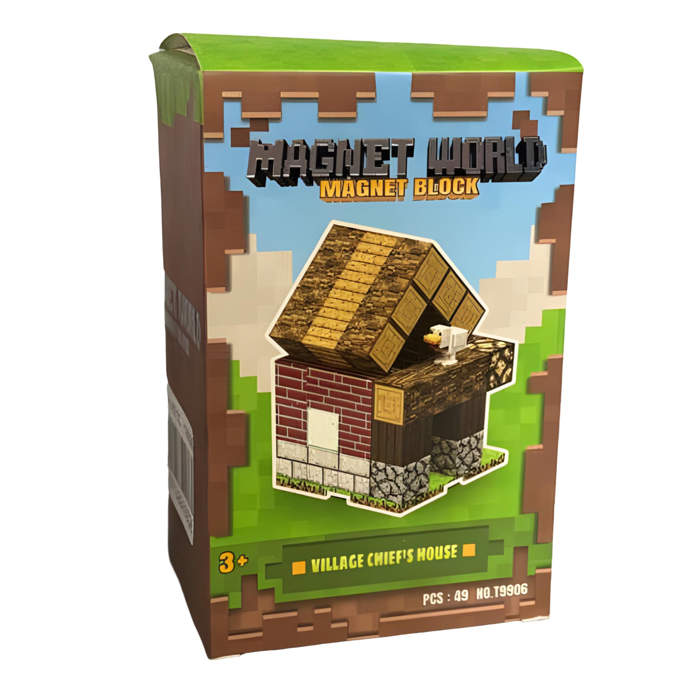 Конструктор дитячий магнітний Minecraft Сільський будиночок 49 дет. (T9906) - фото 3 Конструктор дитячий магнітний Minecraft Сільський будиночок 49 дет. (T9906) - фото 3