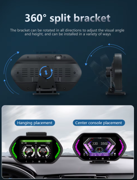 Бортовой компьютер HUD F12 GPS/OBD2 диагностика - фото 4 Бортовой компьютер HUD F12 GPS/OBD2 диагностика - фото 4