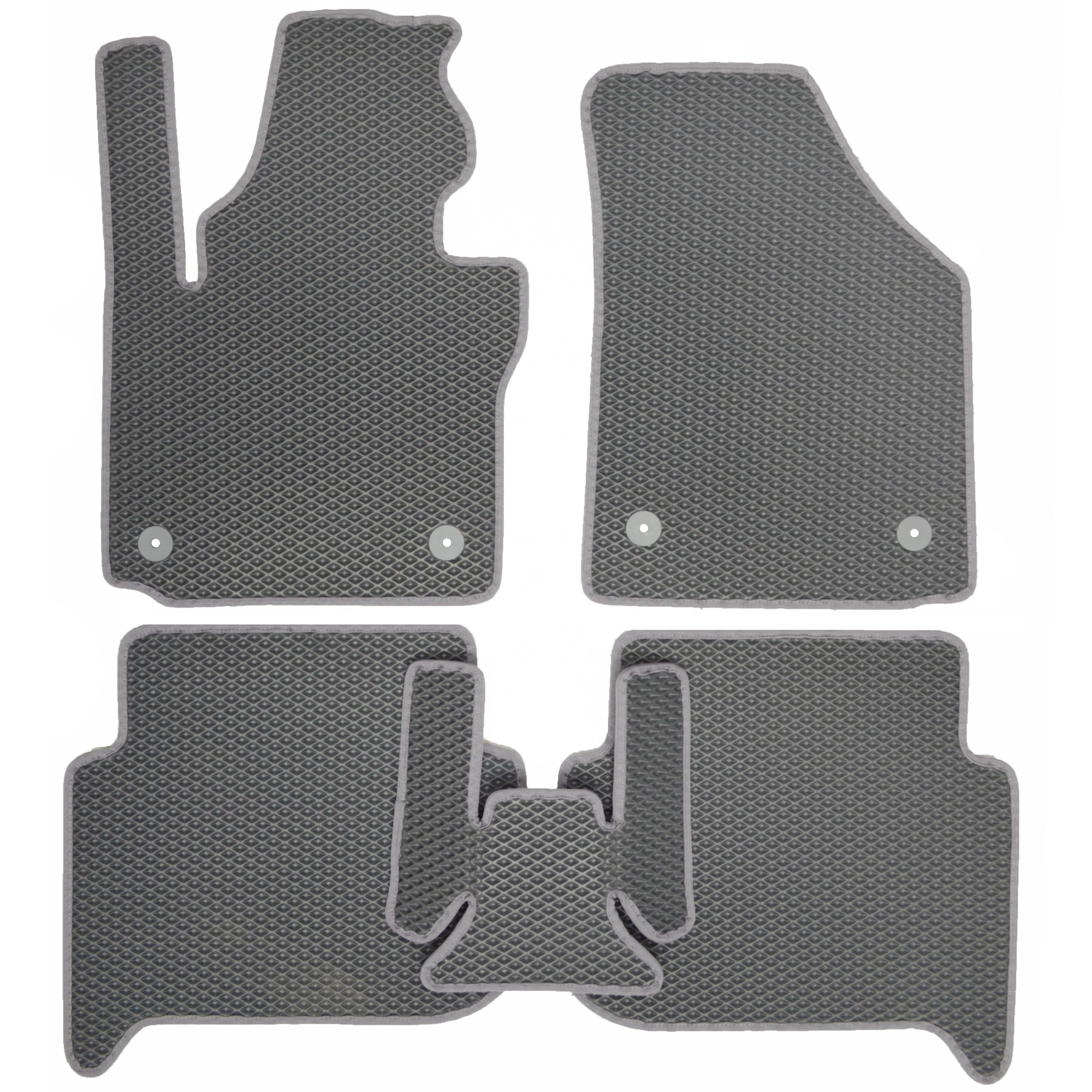 Коврики в салон для Volkswagen Touran '03-15 EVA-полимерные Серый (162682)