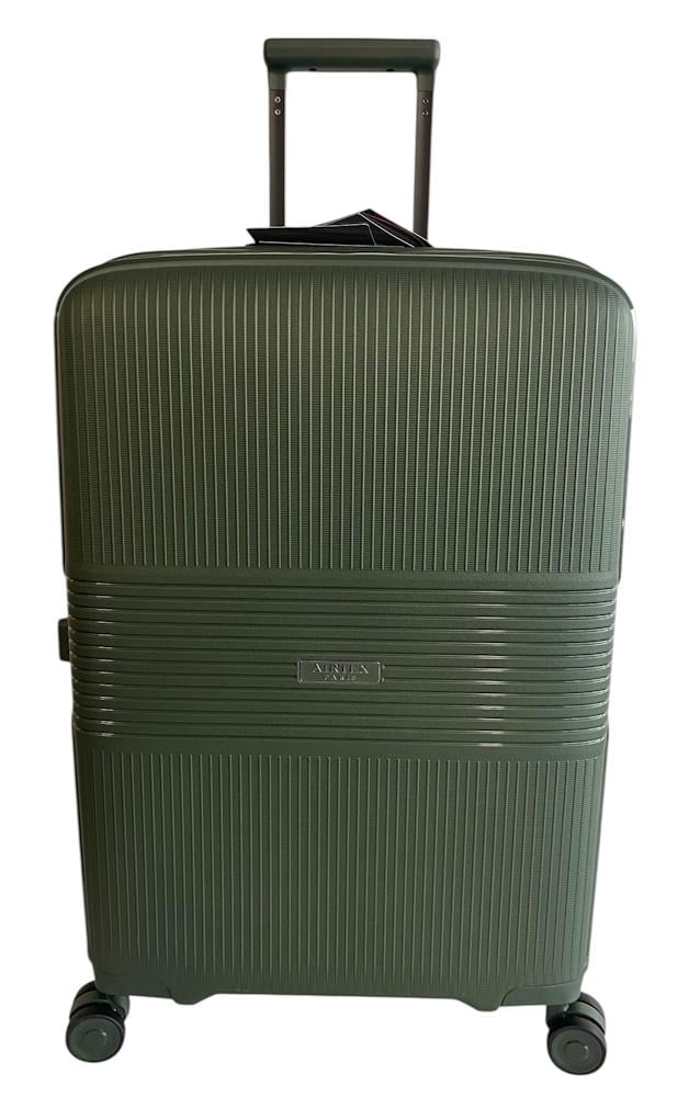 Чемодан средний Airtex 251 полипропилен M Темно-зеленый (251/78/50)