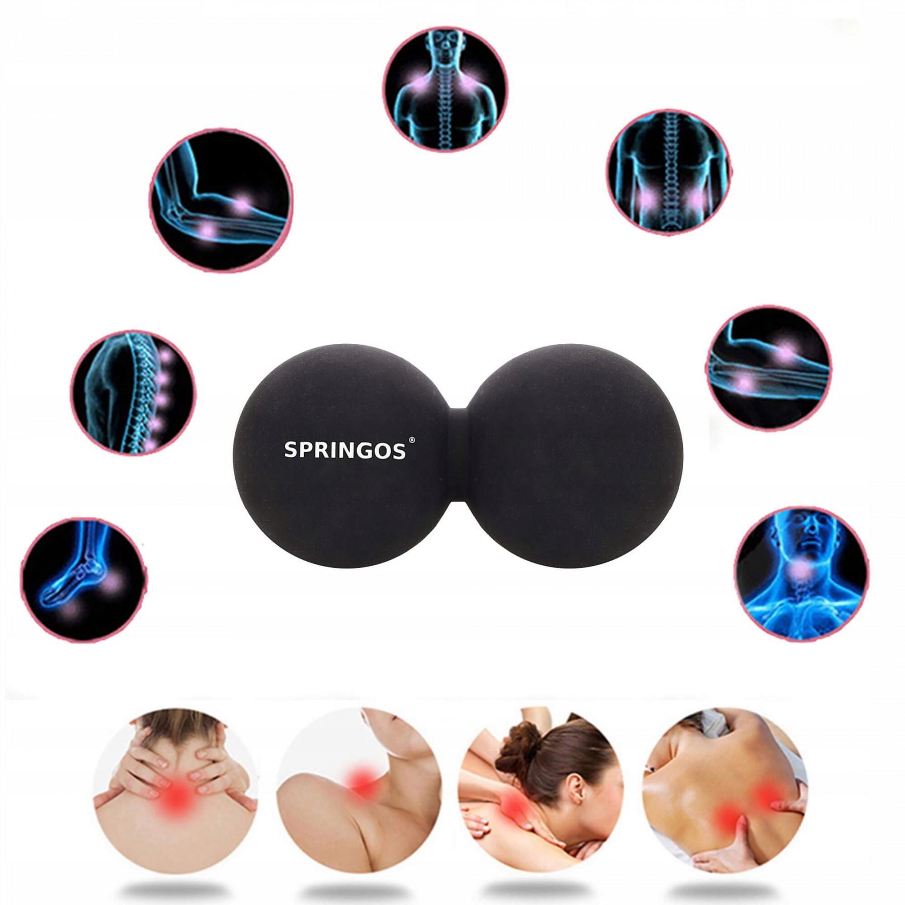 Массажный мяч двойной Springos Lacrosse Double Ball 6,5x13 см (20761) - фото 3
