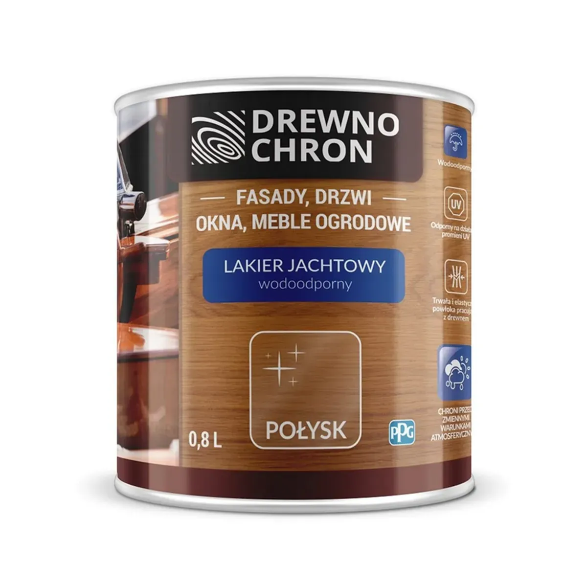 Лак яхтный Drewnechron глянцевый 0,8 л (2790752378)