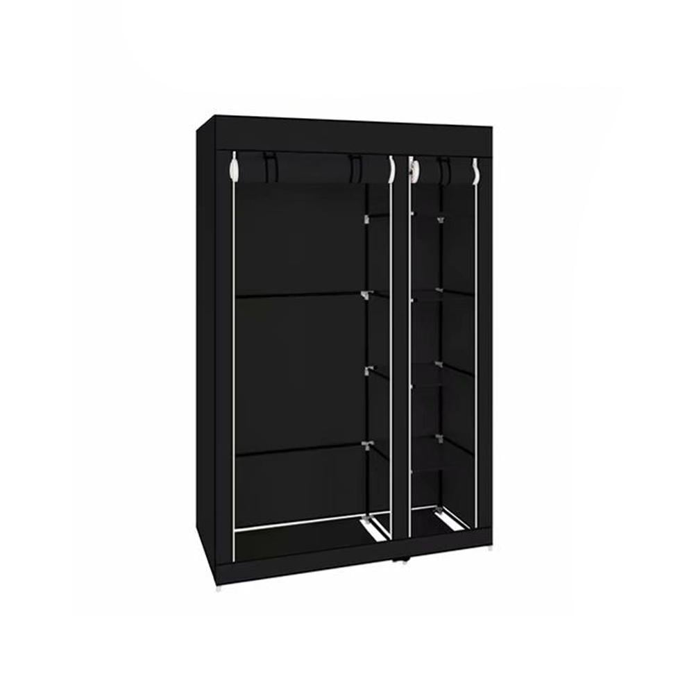 Складной тканевый шкаф Storage Wardrobe 68110 Черный (03072021_37) - фото 1