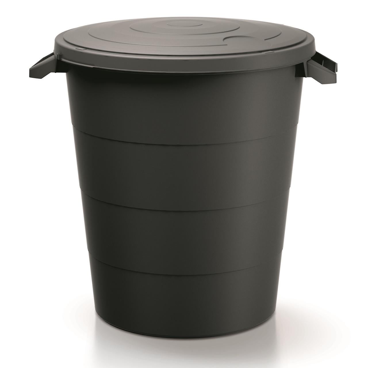 Мусорный бак для пищевых отходов Prosperplast Smooth с ручками полипропиленовый 120 л Черный (CNT00011628) Мусорный бак для пищевых отходов Prosperplast Smooth с ручками полипропиленовый 120 л Черный (CNT00011628)