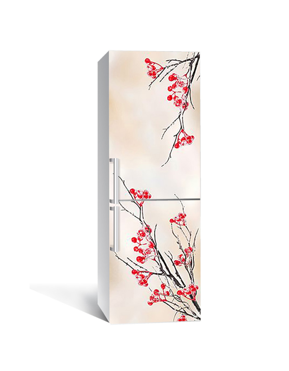 Наклейка 3D на холодильник Zatarga "Объятые инеем" виниловая 650х2000 мм