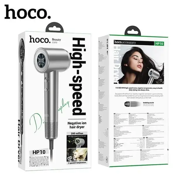 Фен Hoco HP11 Plus High-Speed Negative Ion Hair Dryer Purple - фото 5