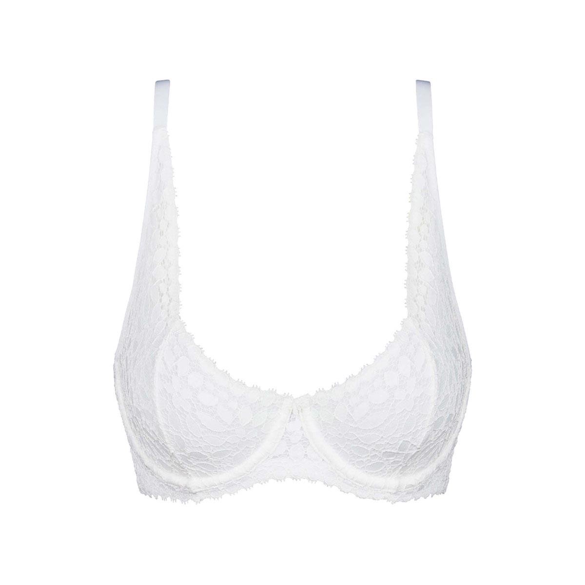 Бюстгальтер балконет DIM Daily Dentelle blanc 0HY E80