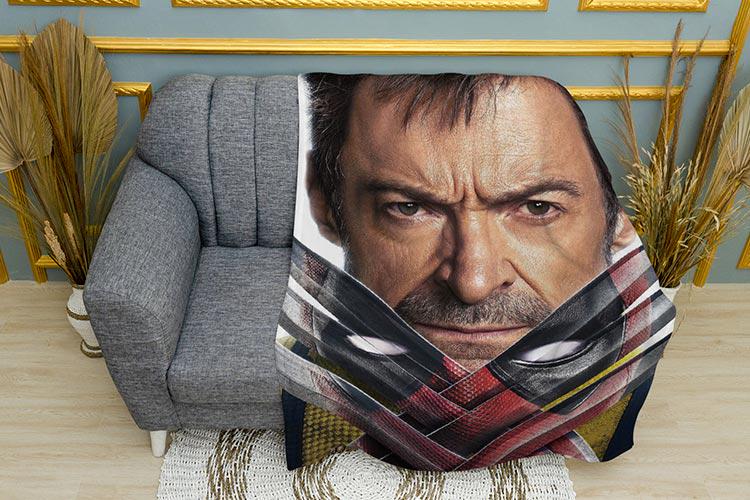 Плед Wolverine with swords Marvel плюш двухслойный 150х210 см (113424-3)