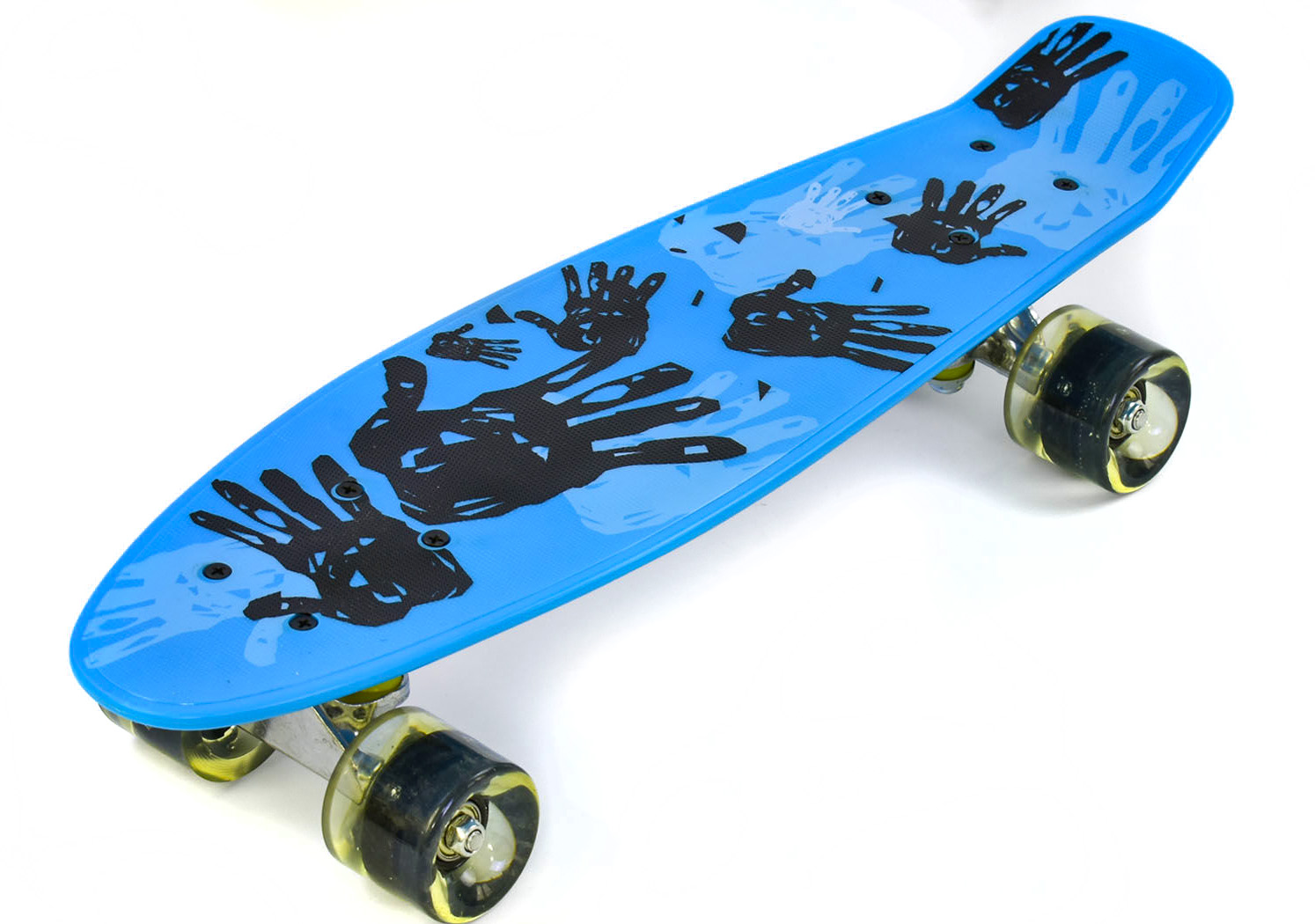 Пенниборд Best Board 55 см со светящимися колесами Разноцветный (74539)