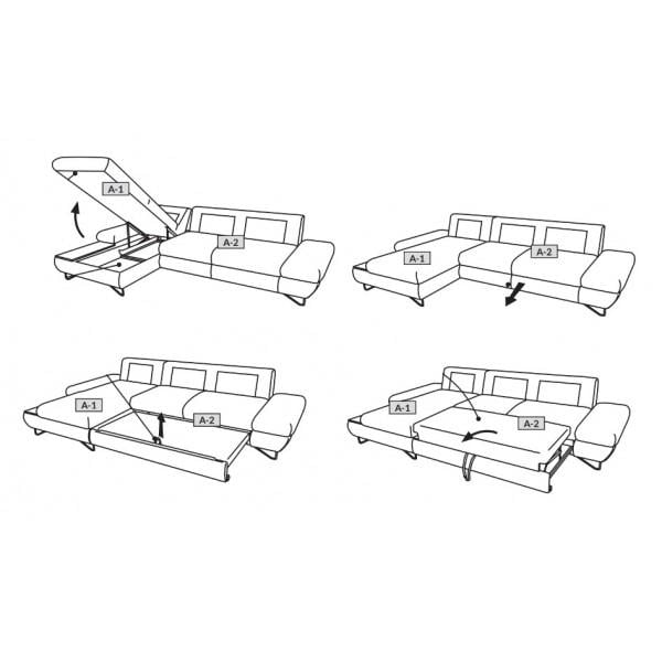 Диван угловой Perfect Home Loft из натурального дерева/ДСП/ткани Monolith 77 Темно-синий (49700) - фото 10 Диван угловой Perfect Home Loft из натурального дерева/ДСП/ткани Monolith 77 Темно-синий (49700) - фото 10