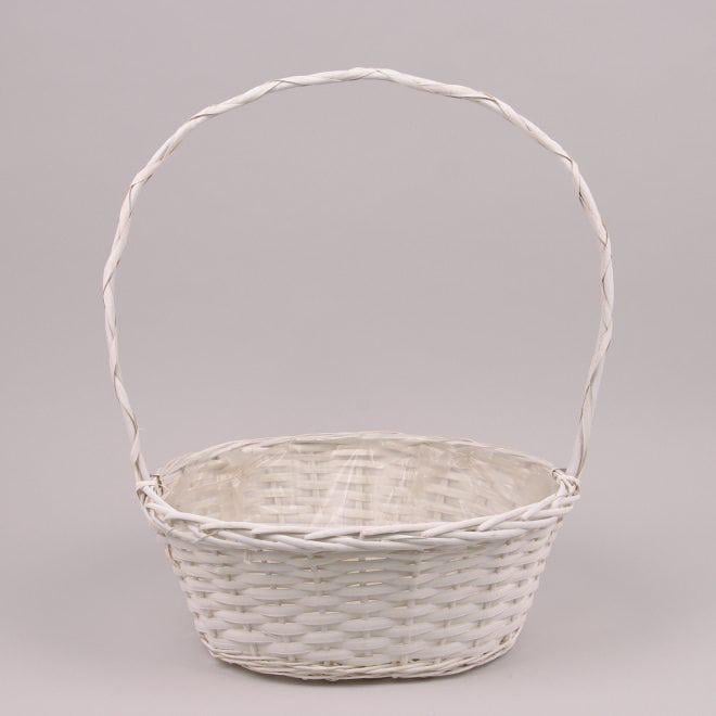 Корзина из лозы Flora Белый (39647)