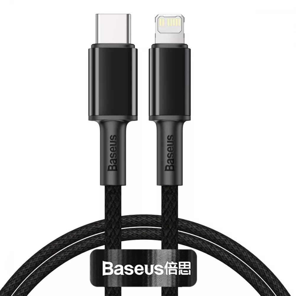 Кабель BASEUS High Density Braided Type-C to Lightning PD 20 Вт 2 м Black (CATLGD-A03)