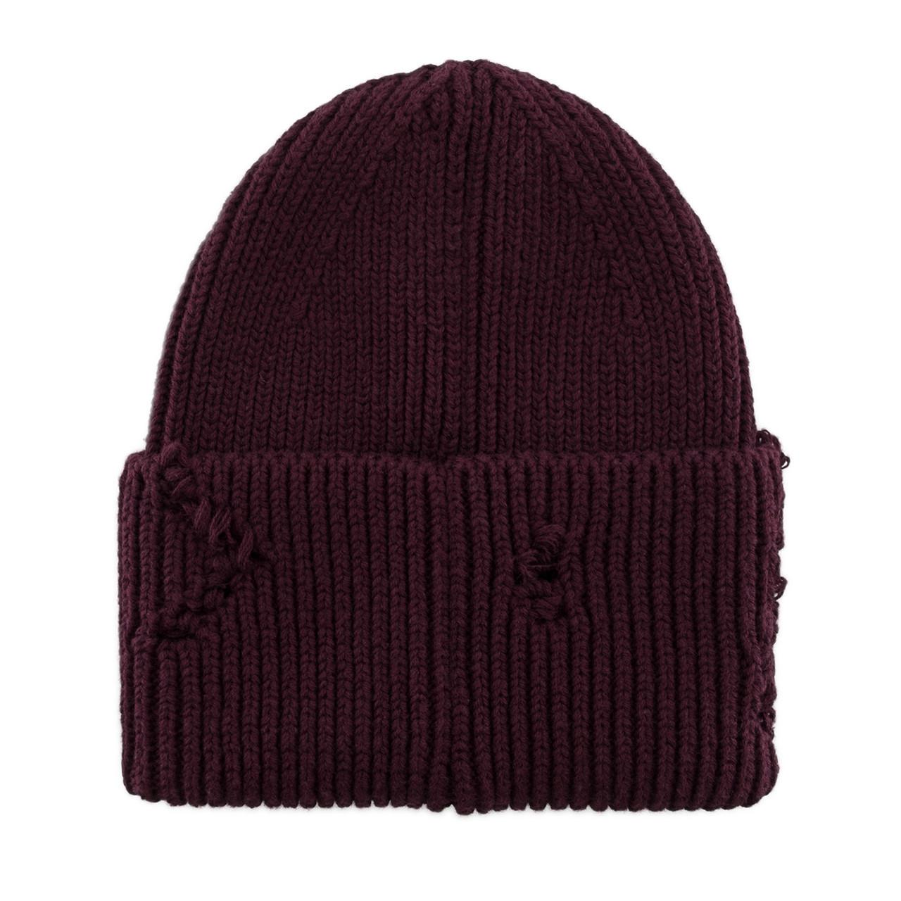 Шапка женская Malisa БРУНО без подкладки рваная с эмблемой на отвороте one size Марсала (269669) - фото 3 Шапка женская Malisa БРУНО без подкладки рваная с эмблемой на отвороте one size Марсала (269669) - фото 3