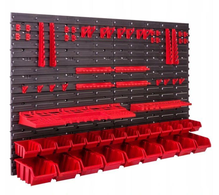 Панель для инструментов 115х78 см 23 контейнера 2 полки 2 набора держателей ключей (147)