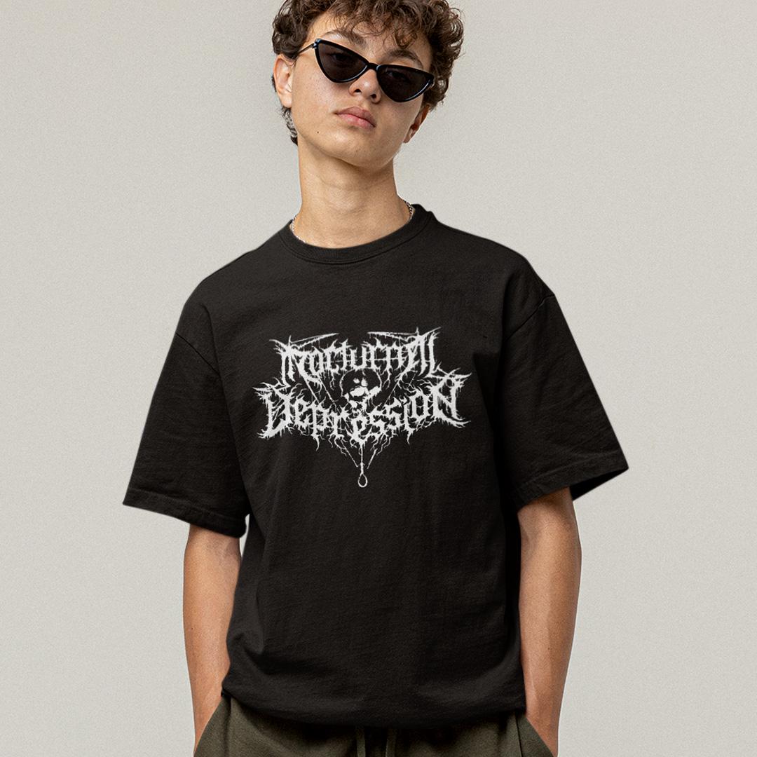 Футболка унисекс Nocturnal Depression Logo XL Черный (0000009605)