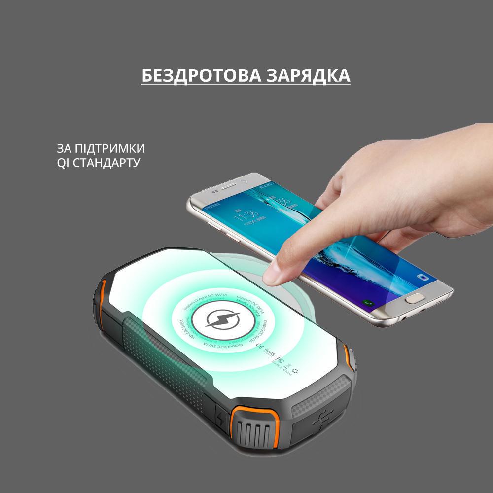 Повербанк портативний ударостійкий/водонепроникний 20000 mAh (14479415) - фото 3