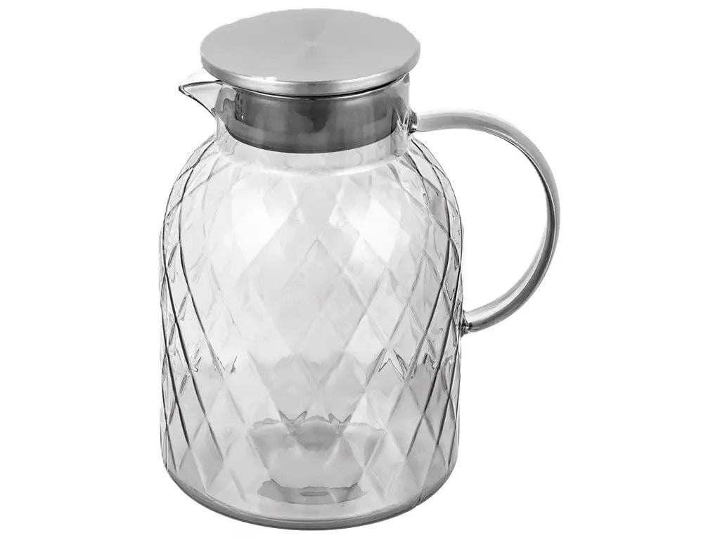 Графин стеклянный Stenson R92776 с металлической крышкой 1,8 л (19100789)