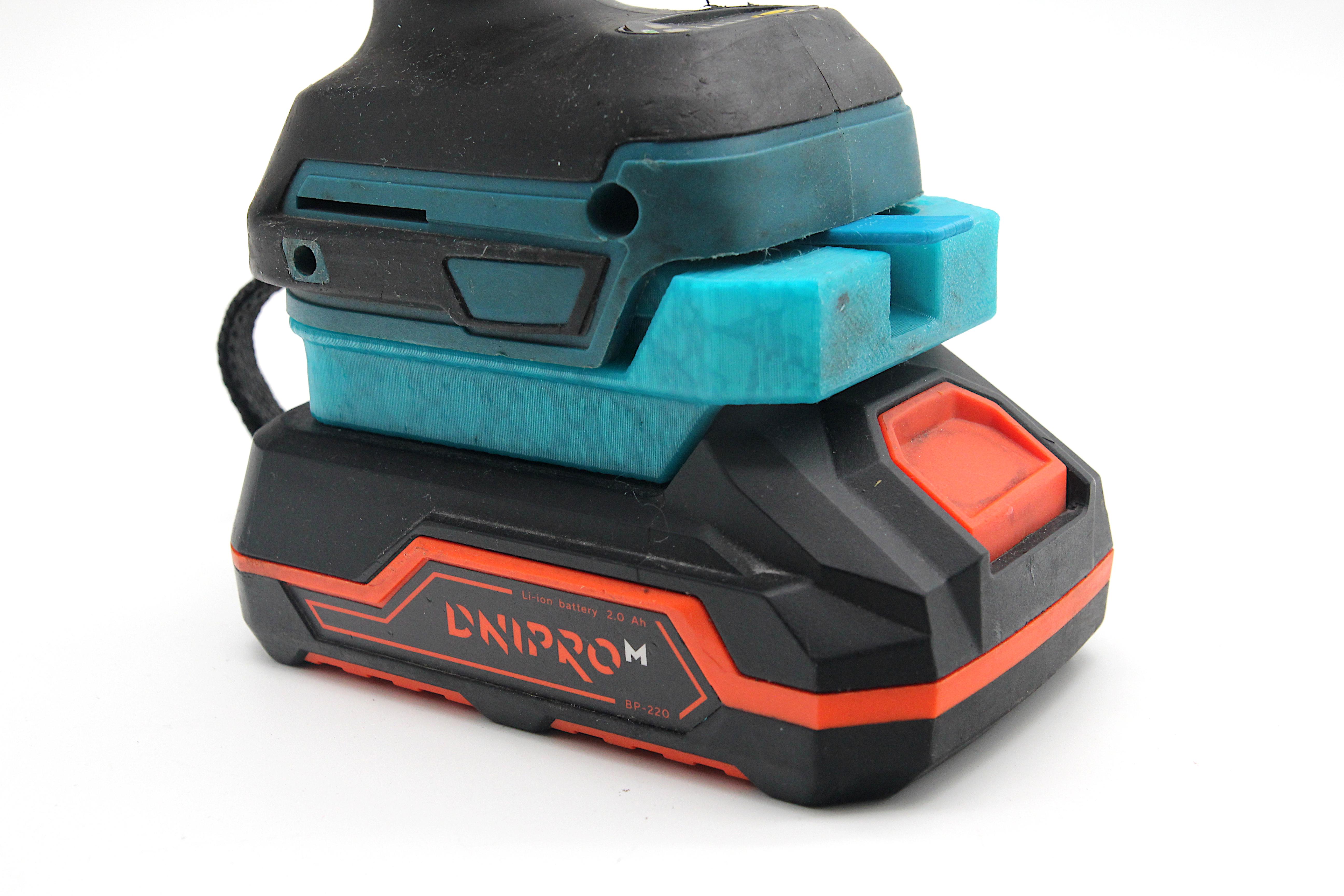 Переходник с аккумулятора DniproM на инструмент Makita - фото 5