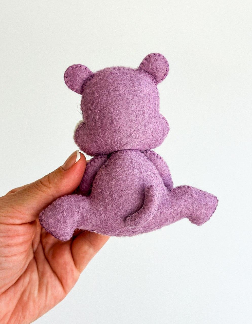 Мягкая игрушка фетровая бегемот ручная работа (29472387) - фото 4 Мягкая игрушка фетровая бегемот ручная работа (29472387) - фото 4