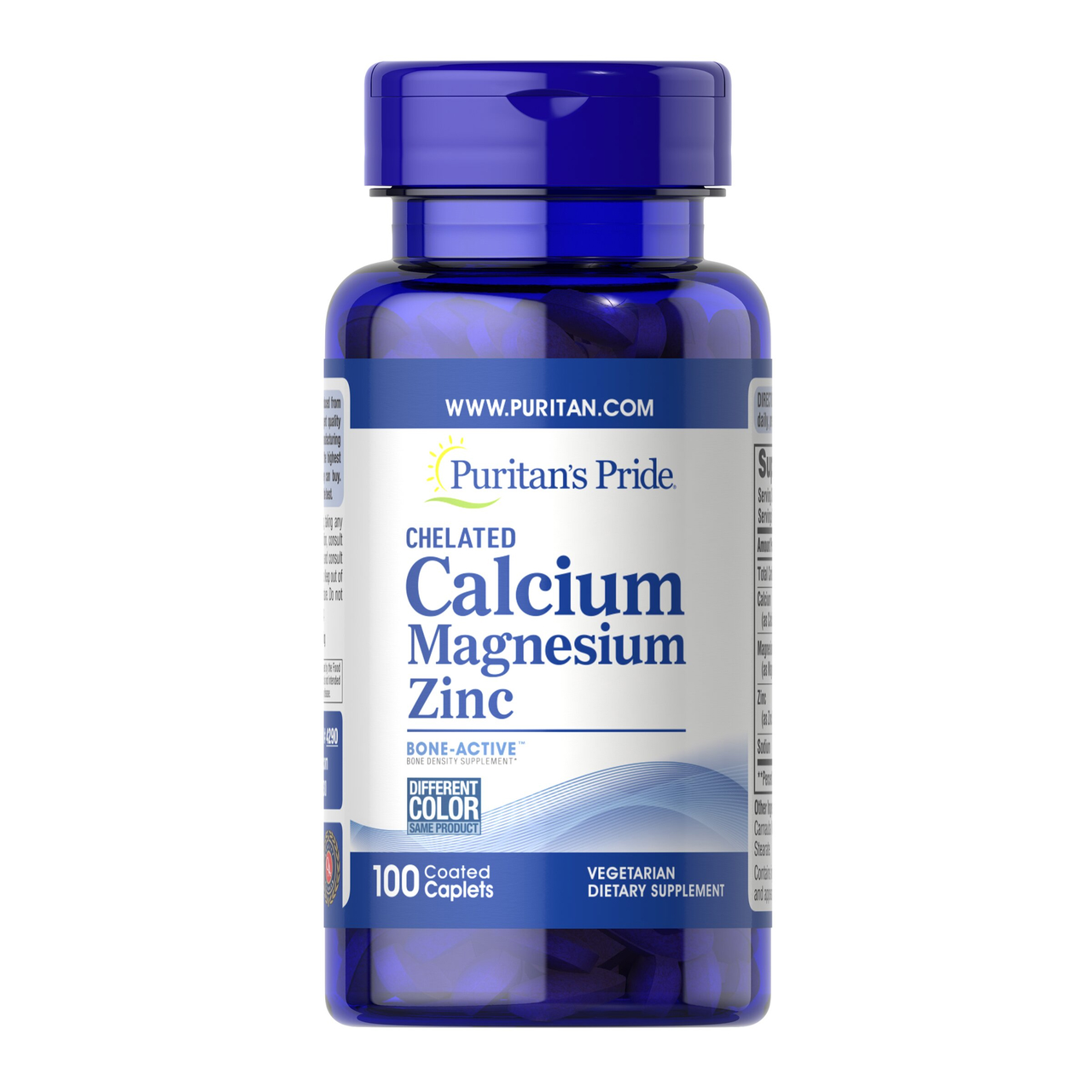 Кальцій/магній/цинк Puritan's Pride Chelated Calcium Magnesium Zinc 100 каплет (08806-01)