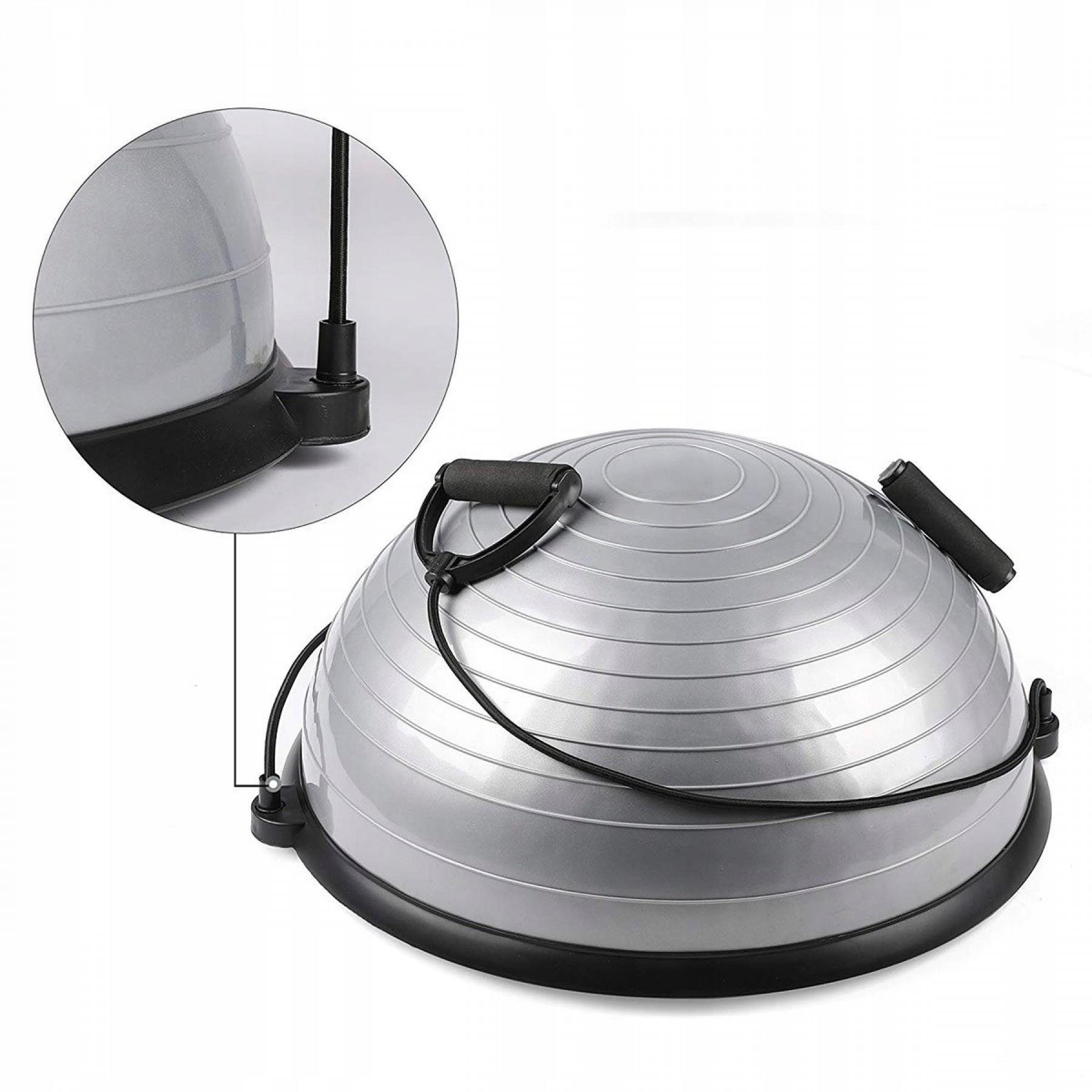 Балансировочная платформа Springos Bosu Ball 57 см Silver (BT0002) - фото 5