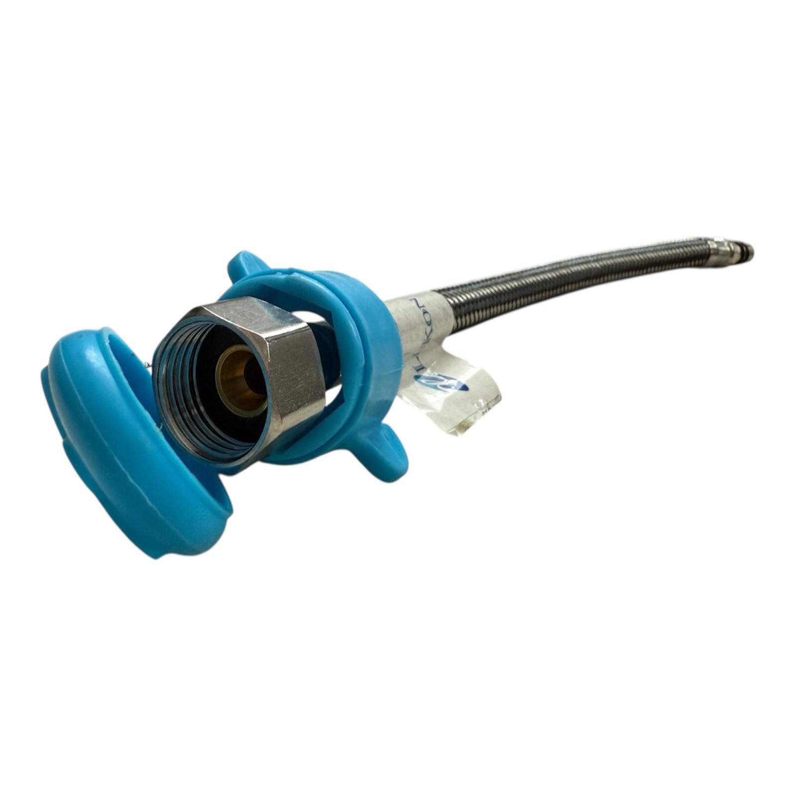 Шланг для воды Lukon в нержавеющей оплетке с полиамидной нитью М10х1/2" внутренняя 40 см 2 шт. (00-00006109) - фото 2