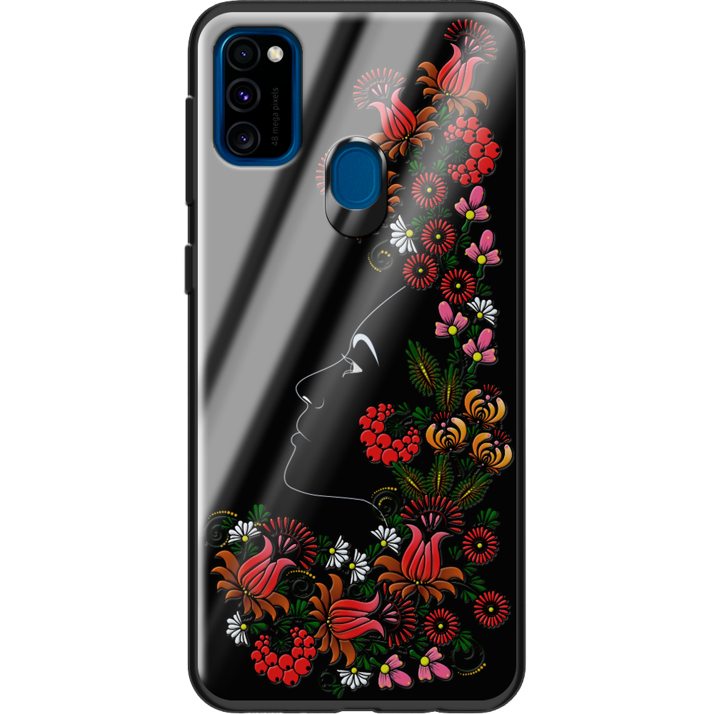 Чохол Boxface Samsung M307 Galaxy M30s 3D Ukrainian Muse Чорний силікон зі склом (38209-bk64-38348)