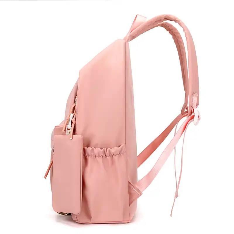 Рюкзак со Стичом для девочки с ушками и брелоком Розовый - фото 6