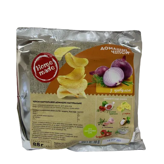Чипсы картофельные с луком Home Made 67 г (1522980373)