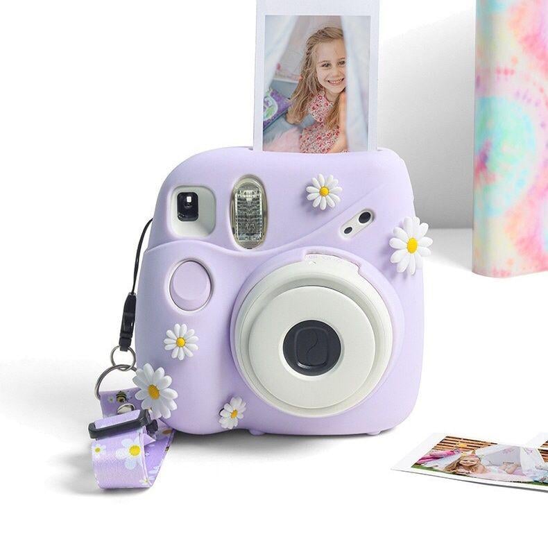 Чохол Polaroid Mini7 Instant Film Case Purple Flowers