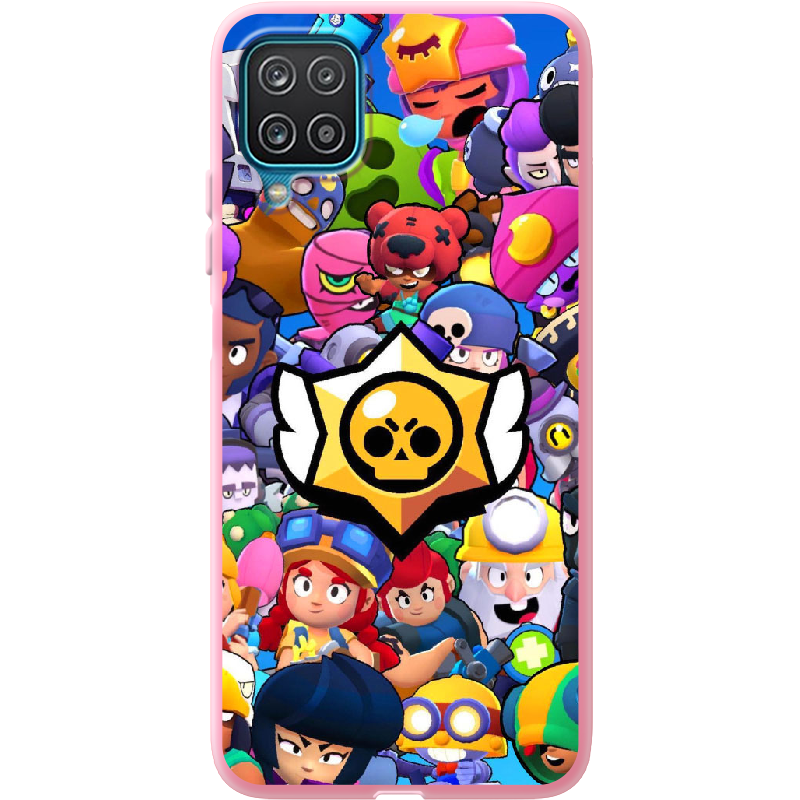 Чехол BoxFace Samsung A125 Galaxy A12 Brawl Stars Розовый силикон (41506-up2389-41674)