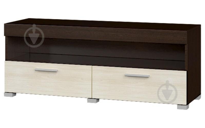 Тумба под телевизор Эверест Британия-120 венге дуб молочный