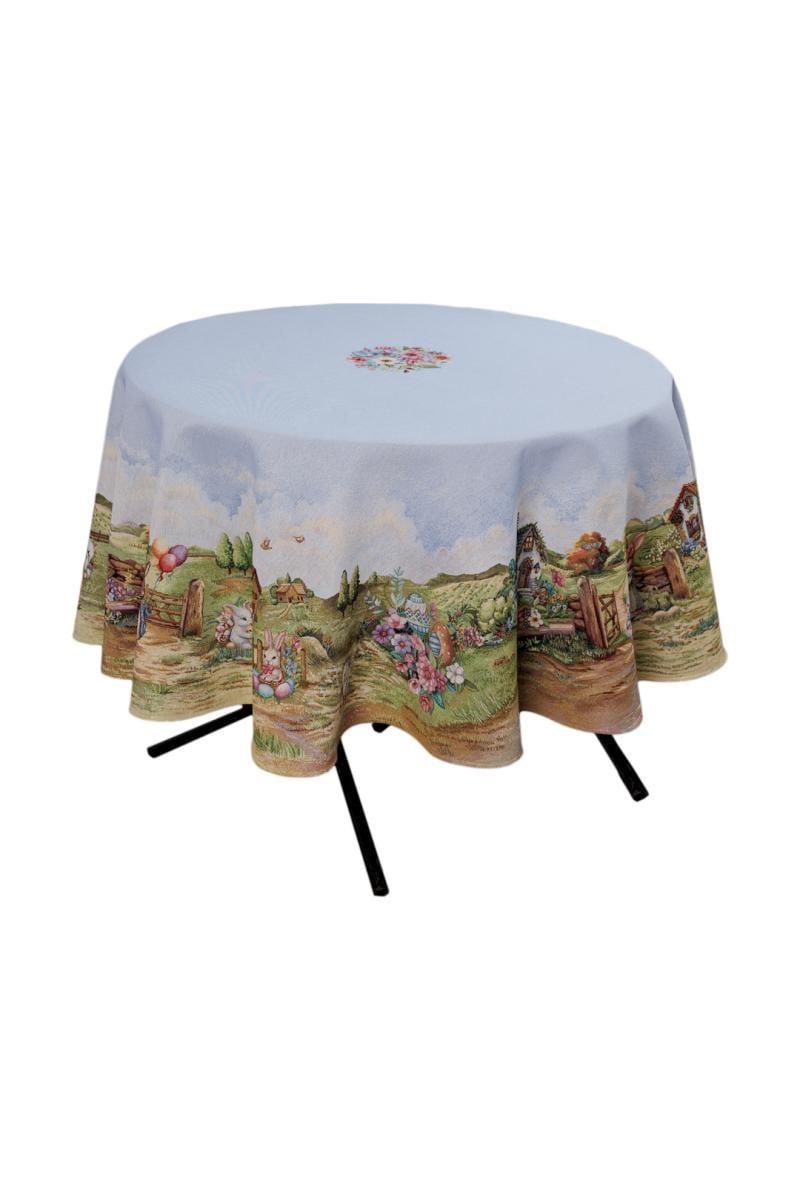 Скатерть круглая Прованс Настроение D 136 см (044260) Скатерть круглая Прованс Настроение D 136 см (044260)