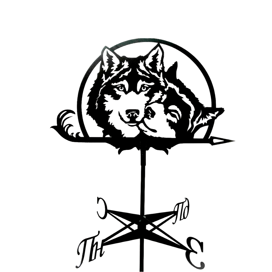 Флюгер на дах маленький Вовки на альтанку/криницю/огорожу 70x50 см (1092354) Флюгер на дах маленький Вовки на альтанку/криницю/огорожу 70x50 см (1092354)