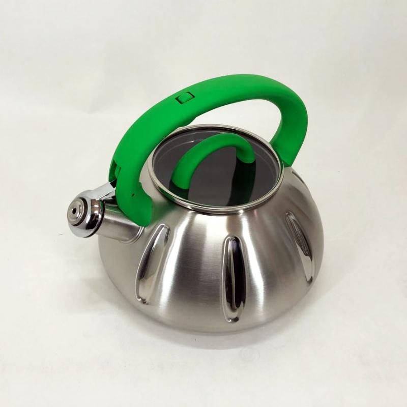 Чайник Unique UN-5303 со свистком 3 л Green (tf5907) - фото 3