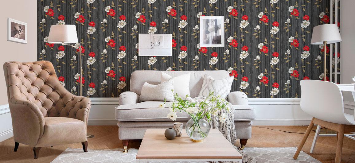 Обои бумажные Континент Эстель Черный (1383) - фото 3