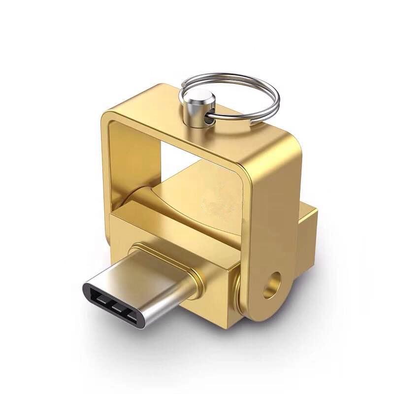 Адаптер Remax для картки пам'яті MicroSD Type c to TF Золотий (758286)