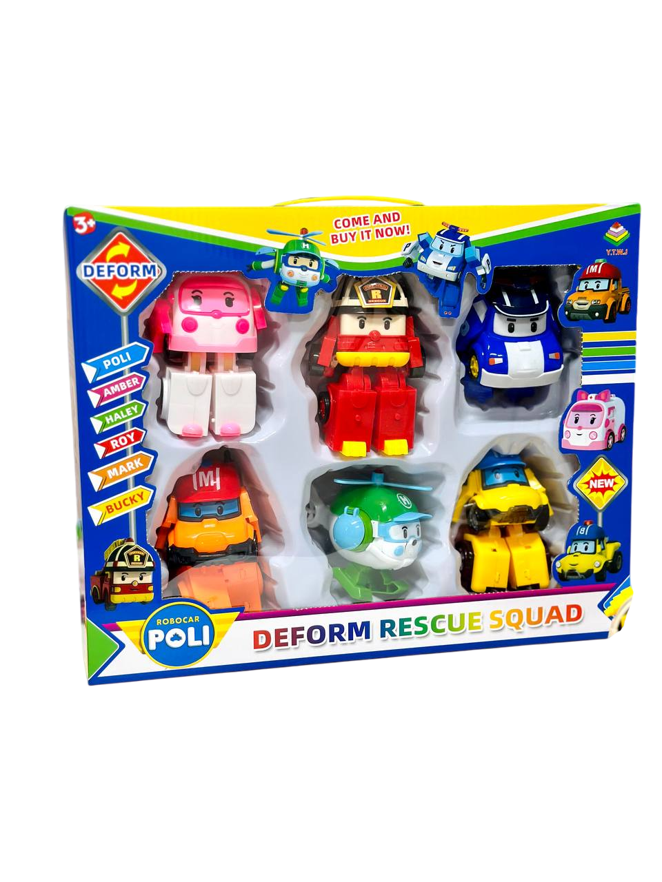Набір фігурок Fun Game Робокар Полі 6 машинок трансформуються у роботів 335 В трансформери (2429434232)