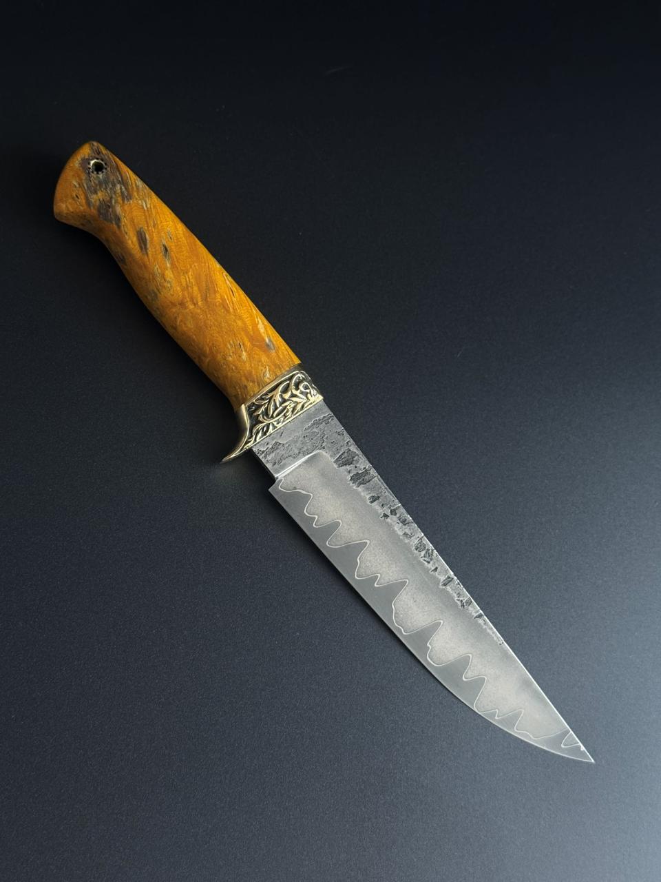 Нож туристический Gorillas BBQ 24,5 см Коричневый (KN198) - фото 5