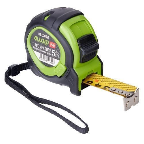 Рулетка Alloid Pro с фиксатором 5 м/25 мм (MT-520525)