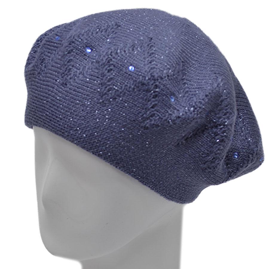 Берет женский Lirus Варена двойной шерстяной Джинсовый (70098)