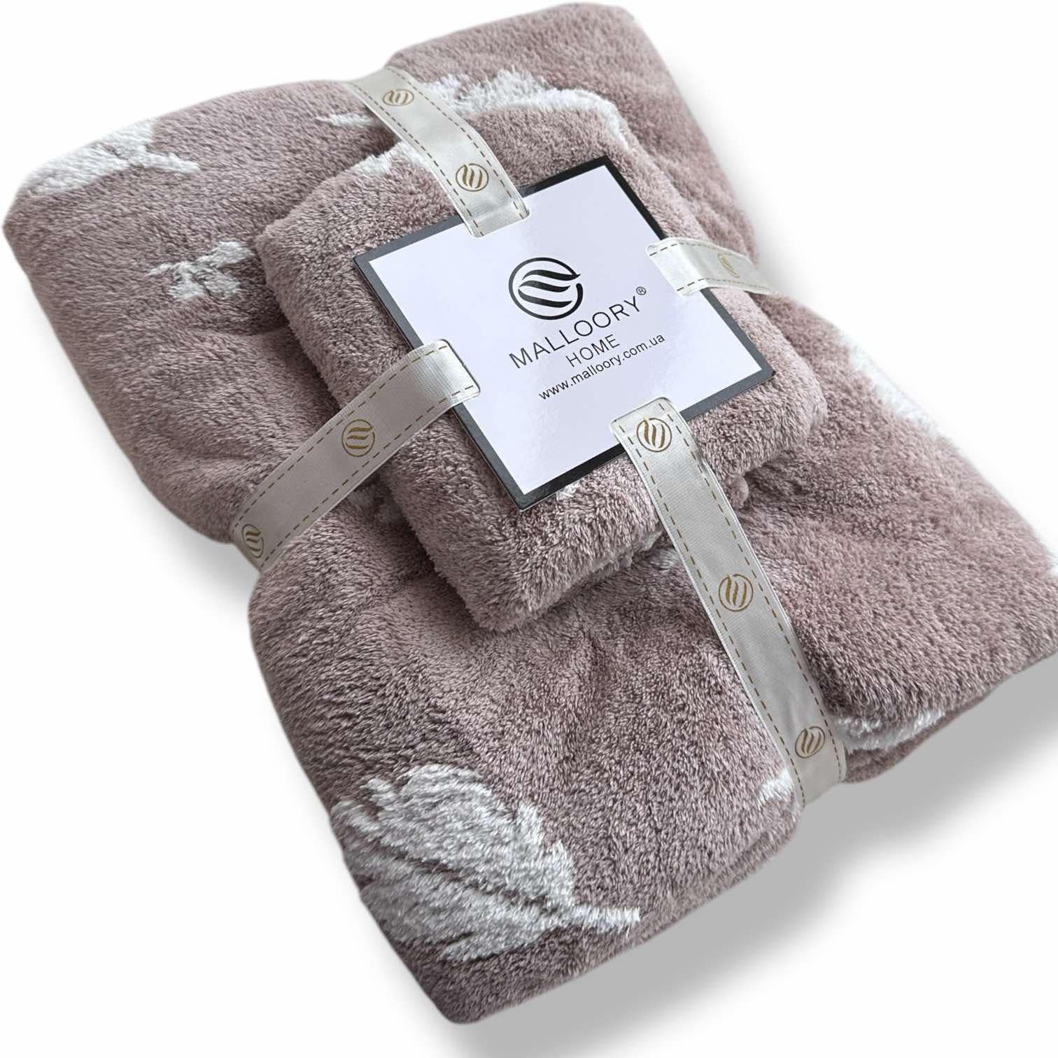 Комплект полотенец из микрофибры Malloory Home Светло-розовый (9102-4)