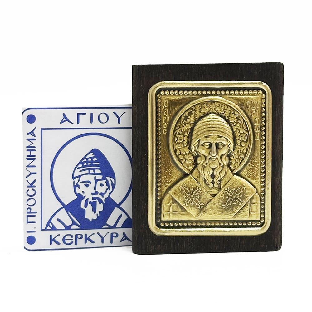 Икона Святой Спиридон Тримифунтский настенная (111711093)