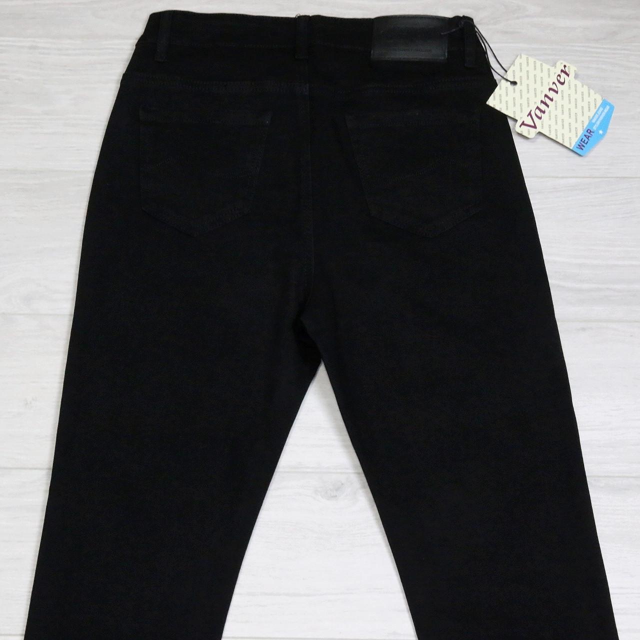 Джинси жіночі Vanver з високою посадкою р. 32 Чорний (81830) - фото 7