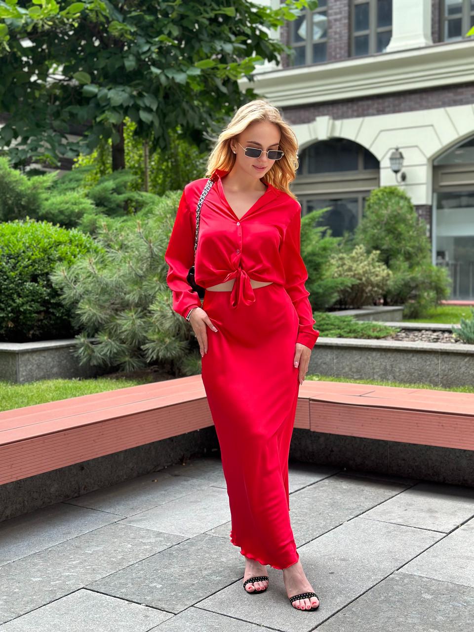 Юбка женская Армани длинная из шелка M Красный (2656491039) Юбка женская Армани длинная из шелка M Красный (2656491039)