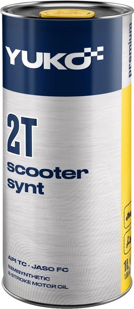 Масло двухтактное YUKO Scooter Synt API TC 10/40 2Т 1 л