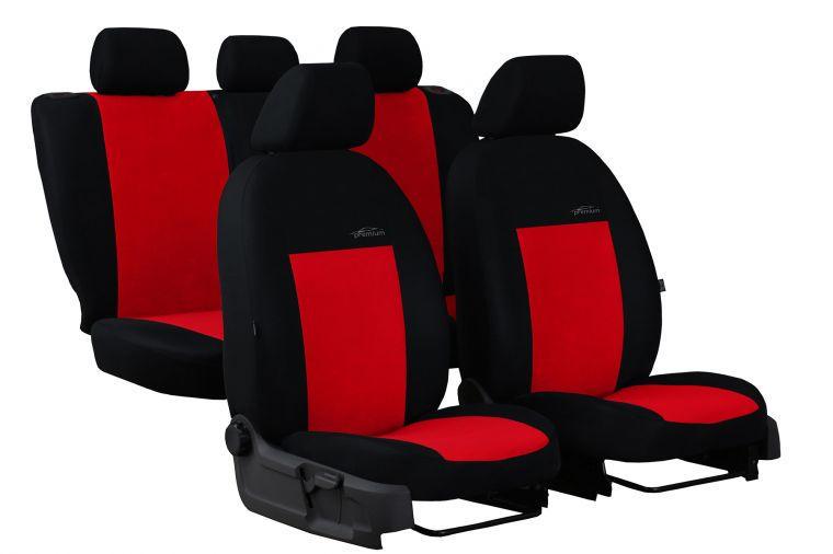Универсальные авточехлы Pok-ter Unico Classic Chevrolet Evanda 2000-2006 с красной вставкой