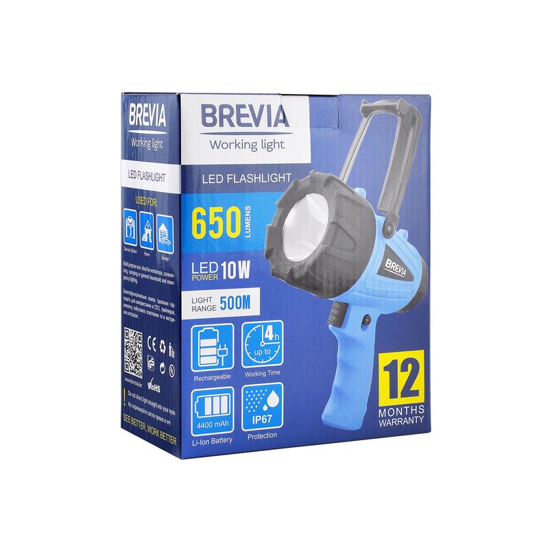 Ліхтар інспекційний Brevia LED 500М 10W LED 650 lm 4400 mAh microUSB (11600) - фото 6