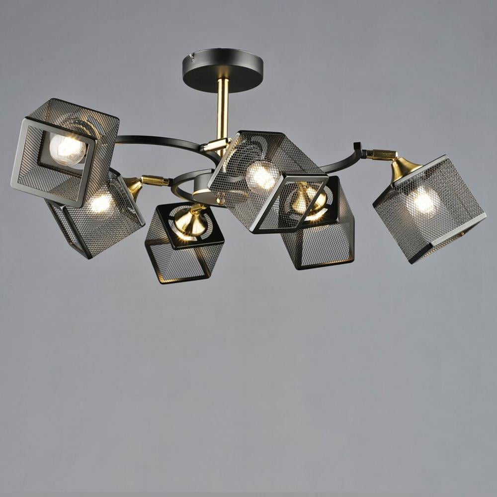 Люстра потолочная Light House SRS-20305/6 Черный/Медь Люстра потолочная Light House SRS-20305/6 Черный/Медь